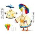 thumbnail image 3 of DVKOVI 3 Pcs Porch Goose Outfits Summer Lawn Geese Statue Raincoat Umbrella Hat Costume Yard Gooses Clothes C A, 3 of 9