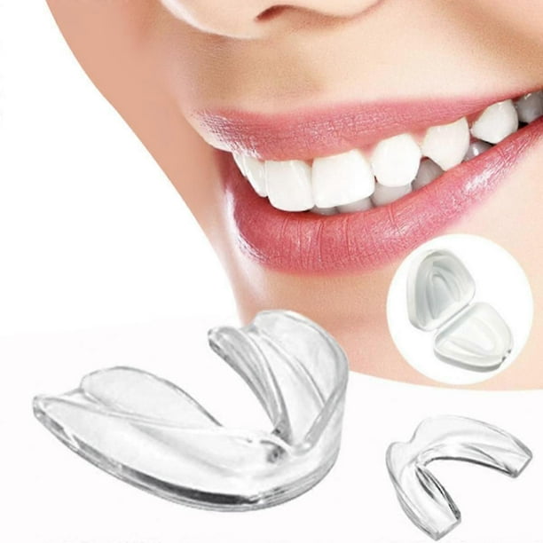 Transparent nighttime anti-grinding teeth guards, teeth grinding protective cover, food grade EVA 4-pack set