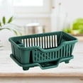 thumbnail image 3 of Dish Drying Rack Kitchen Storage Rack Utensils Holder Dish Large Dish Strainers Tools for Kitchen Countertop Cabinet Dark Green, 3 of 9
