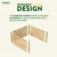 thumbnail image 2 of Greenes Fence Cedar Outdoor Air Conditioning Cover Privacy Screen, 48" W x 48" L x 31" H, 2 of 9
