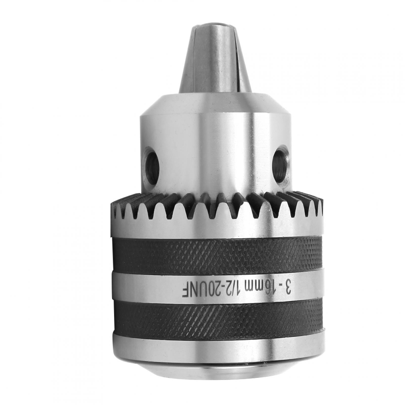 5/8\" 3-16mm Capacity Key Type Drill Chuck 1/2-20 UNF Mount With Key 1/8\"