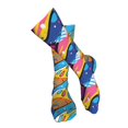 thumbnail image 4 of Pofeuu Abstract Color Splash Print Stockings, Adult Running Hiking Socks for Youth and Adult-One Size, 4 of 8
