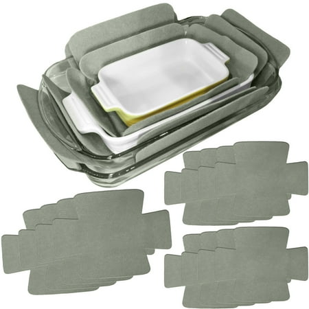 

12 Pack - Evelots Bakeware Pan/Dish Scratch Protector-Large Sizes-Thick Polyester