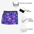 thumbnail image 6 of Bingfone blue Skull purple flower1 Men's Underwear - Casual Stretch Boxer Briefs-Medium, 6 of 7