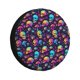 thumbnail image 1 of Fotbe mushroom Skull star Funda de Llanta de Repuesto con Estampado, Engrosada, Ajuste Universal para Jeep, Remolque, RV, SUV, Camión-14 inch, 1 of 6