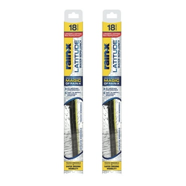 Rain-X - 810167 Latitude Water Repellency Wiper Blade, 18" - 2 Pack
