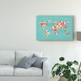 thumbnail image 3 of Trademark Fine Art 'Bright World Teal' Canvas Art by Wild Apple Portfolio, 3 of 4