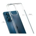 thumbnail image 2 of Clear Case for Motorola Edge 30, Aquaflex Semi-Flexible TPU [Shock Absorbing] Transparent Phone Cover for Moto XT2203 Series, 2 of 5