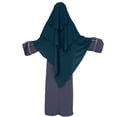 thumbnail image 2 of Chapeau Froissé Uni pour Femmes avec Hijab Ethnique Musulman, 2 of 4