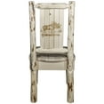 thumbnail image 2 of Montana Collection Side Chair w/ Laser Engraved Moose Design, Clear Lacquer Finish, 2 of 5