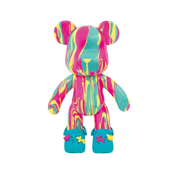 Pour Palz Bear Sport Mode Blue DIY Paint & Pour Craft Kit & Activity Toy for Kids, Ages 5 