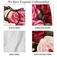 thumbnail image 4 of luoweisi Men's Beach Shorts Quick Dry Swim Trunks with Mesh Lining Roses 2XL, 4 of 5