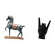 thumbnail image 5 of Escultura majestuosa de caballo con gesto de mano, figura creativa de Feng Shui para escritorio, sala de estar, estantería, apartamento, dormitorio, r, 5 of 8