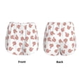 thumbnail image 3 of Susaid Red Fox Print Women's High Waisted Running Shorts Quick Dry Athletic Gym Track Workout Shorts Zip Pocket-X-Large, 3 of 7