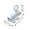 White, variant on 2-Pack Aluminum Alloy Window Spring Locks With Durable Construction And Easy Installation For Sliding Windows And Doors Featuring Rust-Resistant Finish And Smooth Operation