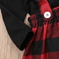 thumbnail image 3 of New Toddler Baby Kids Girls Plaid Tops Overall Skirt Dress Set Christmas, 3 of 5