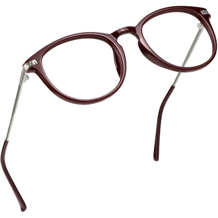 LifeArt Blue Light Blocking Glasses, Anti Eyestrain, Computer Reading Glasses, Gaming Glasses, TV Glasses for Women Men, Anti Glare (Red, +2.50 Magnification)