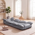 thumbnail image 4 of ELLEGNT 360° Swivel Floor Gaming Chair – Folding, Adjustable Lounger Couch for Lazy Relaxation, Gray, 4 of 10