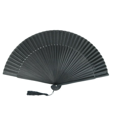 

1pc Men Foldable Fan Bamboo Bone Handheld Fan Chinese Folding Fan with Storage Bag