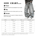 thumbnail image 6 of Mrmall Men's Wide Leg Jeans Vintage Baggy Jeans Embroidery Casual Loose Fit Denim Pants with Pockets, 6 of 6