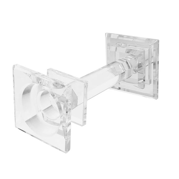 GOOHOCHY  Crystal Candle Holder Quartz Pillar Shape Home Decor Transparent
