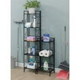 thumbnail image 2 of Pemberly Row Three-Tier Folding Metal Shelf with Scroll Design in Black Metal, 2 of 10