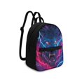 thumbnail image 2 of Eheartsgir Lightning Wolf Pattern Mini Backpack for Travel Outdoor, Lightweight Mini Travel Backpacks Polyester Lots of Pockets Small Backpack, 2 of 8