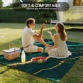 thumbnail image 4 of Outdoor Rug 4x6 ft Green Abstract Marble Texture Waterproof Outdoor Patio Rug Mat Non Slip Outside Area Rugs Carpet for RV,Camping,Porch,Deck,Pool,Balconybackyard,Gold Lines Cracks, 4 of 9