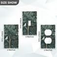 thumbnail image 7 of Yayeee Duplex Wall Plate 1-Gang 4.5"x2.7" Home Receptacle Light Switch Decorative Outlet Cover, Floral Forest Scene, 7 of 7