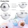 thumbnail image 5 of 18 Pcs 2.16inch/5.5cm Diameter Moulds DIY Metal Crafting Mould Bath Bomb Making Supplies for Crafts Making, 9 Sets, 5 of 5