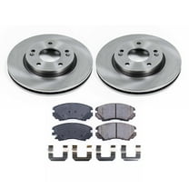 Ultimate Brakes Front Ceramic Brake Pad and Rotor Kit with Hardware WM80895