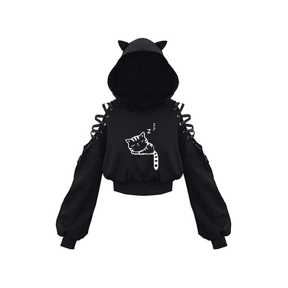 DARK PUNK Cat ear hoodie KF82234