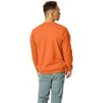 thumbnail image 2 of Hanes Unisex Ecosmart Crewneck Sweatshirt - SAFETY ORANGE - S, 2 of 2