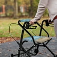 thumbnail image 4 of COEQINE Beach Starfish Medical Rollator Walker Seat & Back Covers 2 Pack Rollator Seat Padded Cover Protective Accessories for Walkers RollBar Covers Set for Women, 4 of 7