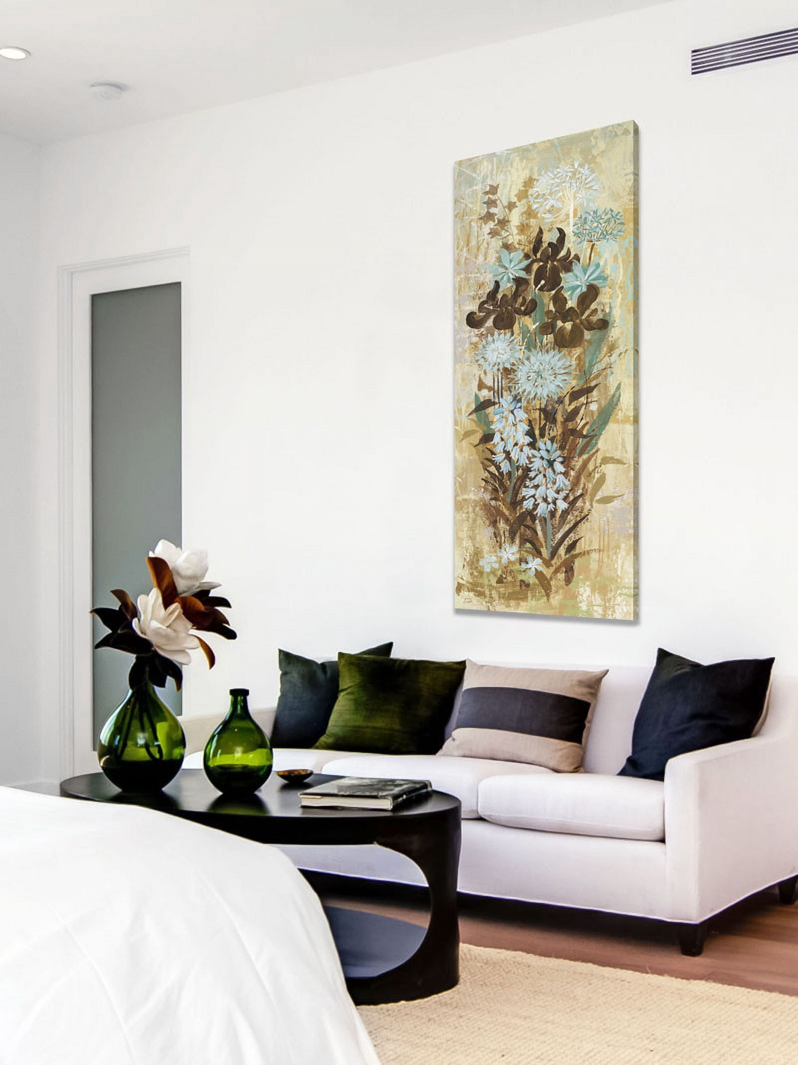 Marmont Hill "Floral Frenzy Blue I" Painting Print on Canvas
