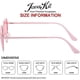 thumbnail image 3 of SDIGV Polarized Heart Sunglasses for Women Fashion Lovely Style Metal Frame UV400 Protection Lens, 3 of 5