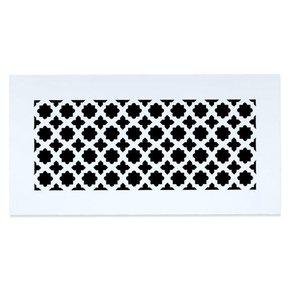 SABA Home Decor Grille de Ventilation d'Air - Plexiglas Acrylique Ouverture de Conduit 8 Pouces x 10 Pouces (10 Pouces x 12 Pouces au Total) Fini Blanc Housses Décoratives pour Murs et Plafonds Non pour Usage au Sol, Vénitien