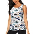 thumbnail image 1 of Balery Cartoon Helicopters Camiseta sin mangas estampada ligera para mujer, tops de entrenamiento sin mangas, camisetas de yoga transpirables de secado rápido.-X-Large, 1 of 7