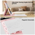 thumbnail image 2 of Funda con Teclado KVTVOU para iPad 10.2" 7ª-9ª Generación Rosa, 2 of 9