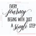 thumbnail image 4 of Every Journey Begins with Just a Single Step Wall Vinyl Decals Lettering Sticker Inspirational Quote Décor, 23x19, Black, 4 of 4