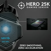 Logitech G502 X Wired Gaming Mouse - LIGHTFORCE hybrid optical-mechanical primary switches, HERO 25K gaming sensor, compatible with PC - macOS/Windows