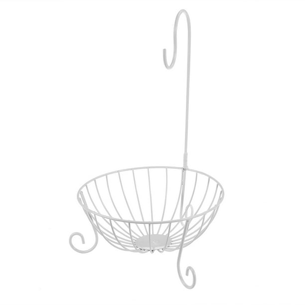 Novelty Kitchen Metal Fruit Basket With Detachable Banana Holder Hook White Walmart Com Walmart Com