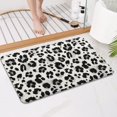 thumbnail image 4 of Black and White Leopard Pattern Bathroom Rugs Mat,Non Slip Microfiber Bathroom Rug,Rubber Backing,Soft Bathroom Mats for Bathroom Floor,Tub and Shower,17x27in(43x68cm), 4 of 5