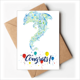 thumbnail image 1 of Textura de proteger la sanidad animal amante de mascotas peces Azul Sobre de la Carta de felicitación de la tarjeta de matrimonio, 1 of 4