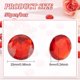 thumbnail image 2 of 50 piezas de 25 mm de diamantes de imitación acrílicos redondos con parte trasera plana, rojos, autoadhesivos, grandes gemas de plástico, adornos para pegar en joyas, gemas circulares., 2 of 8