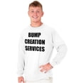 thumbnail image 3 of Dad Bump Creation Baby Announcement Men's Long Sleeve Tee T Shirt Brisco Brands M, 3 of 6