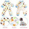 thumbnail image 3 of Pyjamas pour Chiots Ensemble 2 Pcs - Pyjamas Mignons pour Chats Grenouillère Douce pour Chiots Grenouillère Confortable pour Chiots et Chats (S Bleu-Rouge), 3 of 5