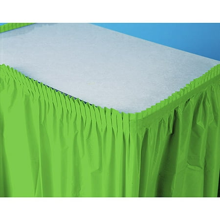 Plastic Table Skirt, Citrus Green