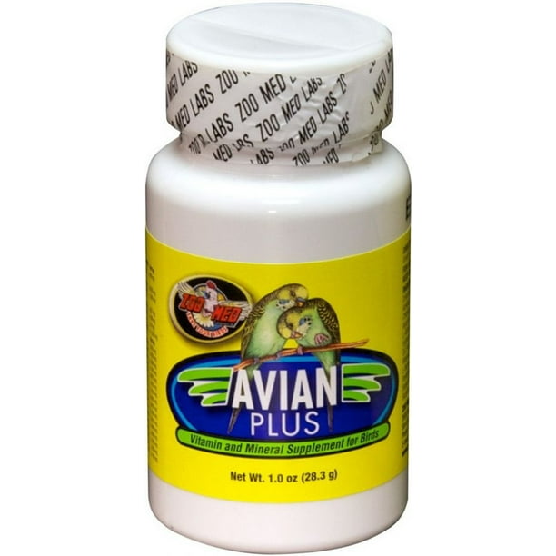 1 oz Zoo Med Avian Plus Bird Vitamin Supplement