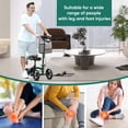 thumbnail image 5 of COSYWILL Steerable Knee Scooter,Economy Knee Walker,All Terrain Foldable Medical Scooter for Foot Injuries Crutches Alternative,Green, 5 of 7